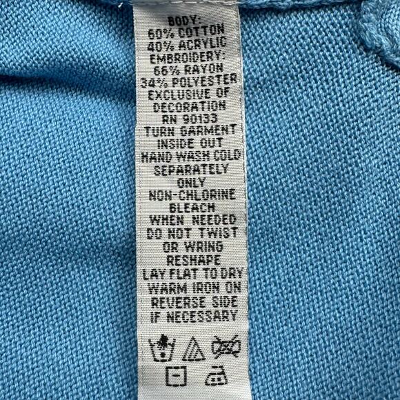 Bob Mackie Sweater Womens XL Blue Fruit Floral Embroidered Cardigan Artsy Preppy - Picture 10 of 14